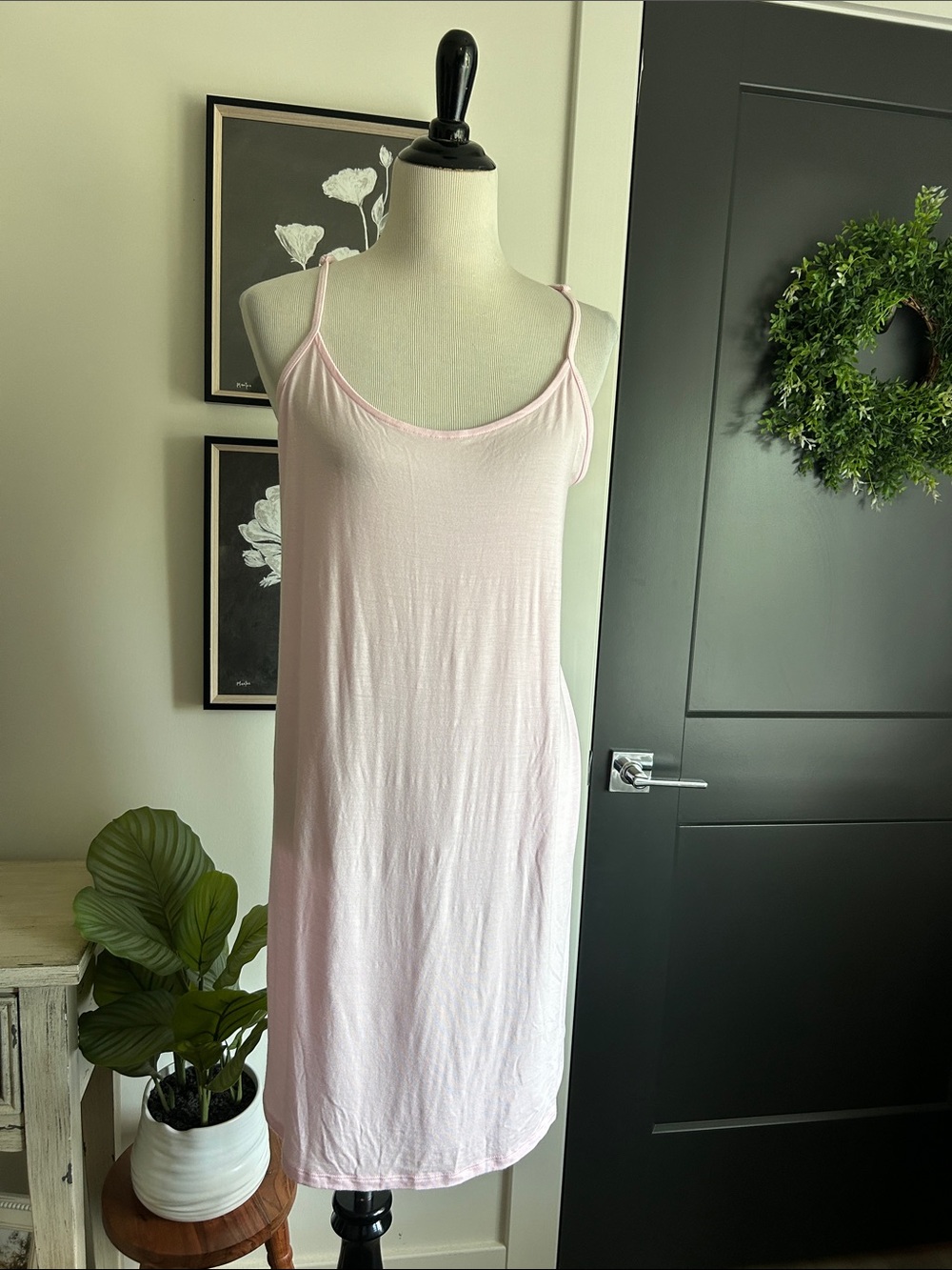 🌸 L soft cloud knit sleepwear Lightweight Pink Sleep chemise